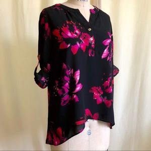 Catherine Malandrino Georgette Floral Blouse NWT